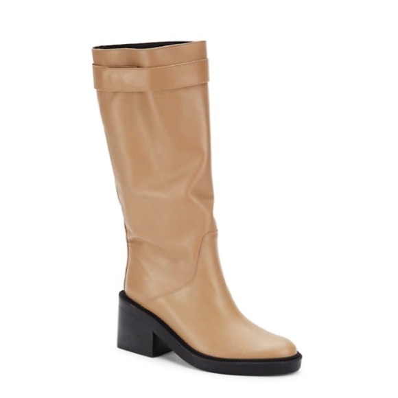 🆕{Helmut Lang} Slouch Leather Block Heel Boot - Picture 10 of 13